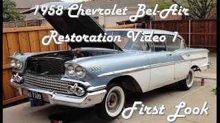 1958 Chevrolet Bel Air Restoration Video 1 of 12 [upl. by Nellahs]