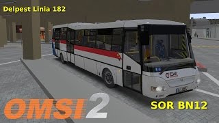 SOR BN12  Delpest Linia 182 OMSI 2 [upl. by Atwekk]