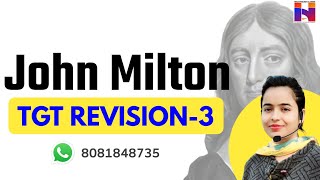 John Milton Revision3  TGT English Preparation  Hina English Classes [upl. by Luben]