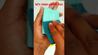 how to clean plastic box viralvideos cleaning plasticbox satisfying cleaningtips satisfying [upl. by Ennaegroeg]