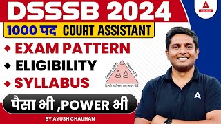 DSSSB Vacancy 2024  DSSSB Junior Assistant Syllabus Exam Pattern amp Eligibility 2024 [upl. by Medwin]