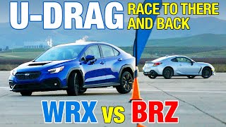 UDRAG 2022 Subaru BRZ vs 2022 Subaru WRX [upl. by Lemert478]