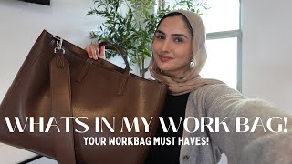 WHATS IN MY WORK BAG Your workbag must haves [upl. by Amehr]