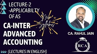 CAInter  Class 2  Advanced Accounting by CA Rahul Jain  in English [upl. by Arron]