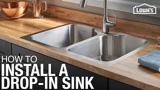 How to Install a Dropin Kitchen Sink [upl. by Asilim]