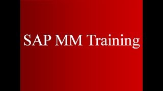 SAP ECC MM Training  Master Data Video 3  SAP MM Material Management [upl. by Solorac]