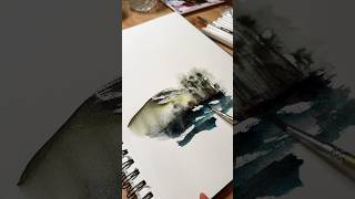 watercolour landscape loosewatercolor art watercolour [upl. by Merkle]