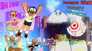 Epic Showdown Perman vs Robot Panda  Full Hindi Movie 4K [upl. by Ronal86]