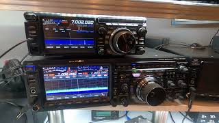 Yaesu FTDX101MP vs FTDX10 on weak signal receive [upl. by Gurias]