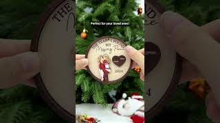 The Year I Found My Missing Piece Kissing Couples  Personalized 2Layered Wooden Ornament [upl. by Dibb466]