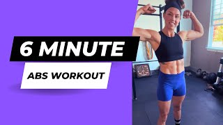 🔥 6 MINUTE ABS 🔥 [upl. by Krakow]