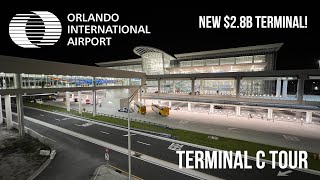 THE BRAND NEW ORLANDO INTERNATIONAL AIRPORT TERMINAL C Tour and Walkthrough [upl. by Lekcim63]