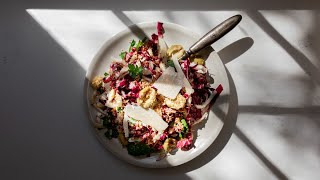 Radicchio Salad with Lemon Parmesan Dressing [upl. by Illyes]