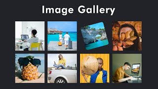 How To Make Image Gallery Using HTML CSS amp JavaScript  Create Image Gallery Step by Step [upl. by Vasya]