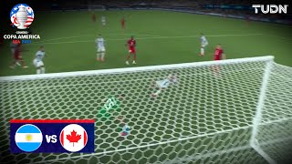 ¡ERA ESTA Canadá se piede la MÁS CLARA  Argentina 20 Canadá  Copa América 2024  Semis  TUDN [upl. by Jovita639]