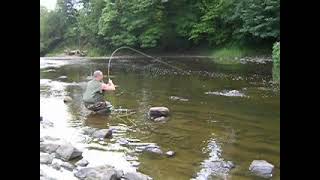 Dry Fly Fishing on the Hodder with Pat Regan [upl. by Ibson939]