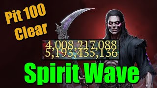 Pit 100  Spirit Wave Necromancer Season 6  Best Build DIablo 4 [upl. by Gerger]