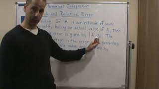 Calc2 Numerical Integration Absolute and Relative Error [upl. by Otanutrof]