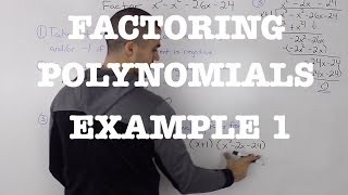 MHF4U 36  factoring polynomials example 1 [upl. by Litch]