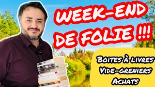 ACHATS ET BOITES À LIVRES  UN WEEKEND DE FOLIE [upl. by Ettennil]