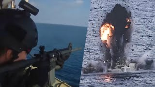 10 Real Somali Pirates Attacks Caught on Camera [upl. by Alisander]