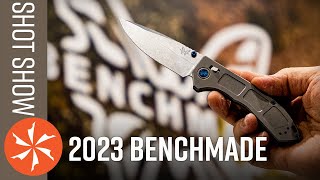 New Benchmade Knives at SHOT Show 2023  KnifeCentercom [upl. by Tudela]