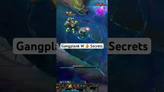 Gangplank W secrets you didnt know about leagueoflegends gangplank [upl. by Olwena]