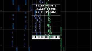 Blink Gone  Alien Stage pt7 FINAL 13 piano tutorial [upl. by Atat]