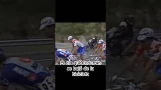 EL DÍA QUE MIGUEL INDURAIN DEJÓ LA BICICLETA EN PLENA ETAPA ciclismodecarretera vintage bicicleta [upl. by Nrehtak579]