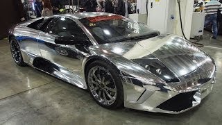 Lamborghini Murcielago Tuning Walkaround  Moscow Tuning Show 2014 [upl. by Lamahj]