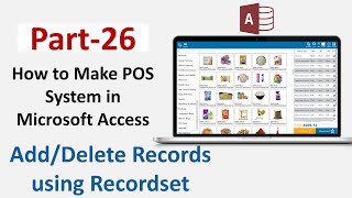 How to Make POS in Microsoft Access Part 26  AddDelete Records using Recordset [upl. by Anerdna]