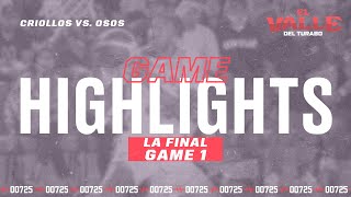 2024 LA FINAL BSN GAME 1 Criollos de Caguas vs Osos de ManatÃ­ Highlights 17082024 [upl. by Aecila]