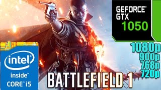 Battlefield 1 GTX1050 2GB  Medium Settings  1080p  900p  768p  720p [upl. by Giwdul607]