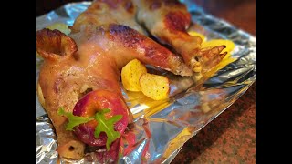 Cochinillo al horno con patatas [upl. by Smoht]