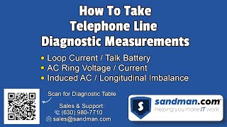 How to Take Telephone Line Diagnostic Readings  Analog Telephony [upl. by Nomyaw]