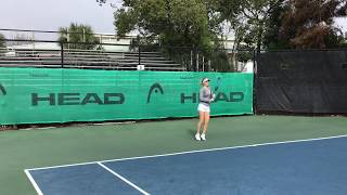 Vanessa Vaisanen  College Tennis Video for Class of 2020 [upl. by Assecnirp]