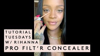 TUTORIAL TUESDAYS WITH RIHANNA CONCEALER TUTORIAL [upl. by Hertberg]