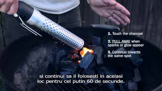 Looftlighter  aprinzator electric carbuni de la CampingGrill [upl. by Ecirtael]