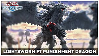 Lightsworn ft Punishment Dragon YuGiOh Duel Links [upl. by Airamas]