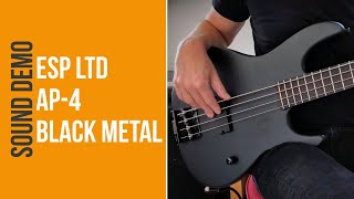 ESP LTD AP4 Black Metal  Sound Demo no talking [upl. by Emirak]