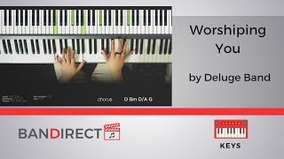 Worshiping You by Deluge Band  Piano Tutorial  Giveaway Winner [upl. by Ennairod455]