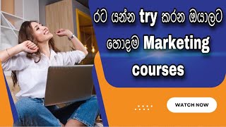 Best Marketing Courses in Sri Lanka  Marketing courses පිළිබඳ සියලුම විස්තර  Marketing Degrees [upl. by Sedgewinn]