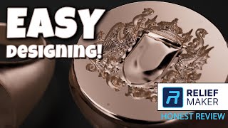 STUPIDLY EASY bas relief amp engraving with CAD using Relief Maker HONEST review [upl. by Baniaz]