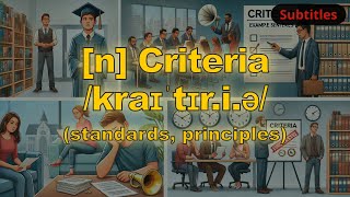 n Criteria meaning standards principles with 5 examples [upl. by Adnahsal]