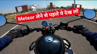 Meteor 350 Custom Black Ride Impression after 6 months  Meteor 350 Ride Experience 2022 [upl. by Cyler3]