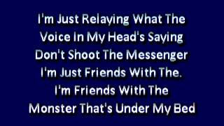 Eminem Feat Rihanna The Monster karaoke lyrics [upl. by Hull]