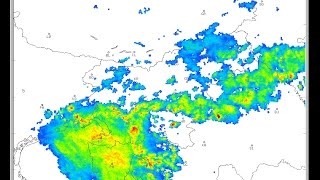 Radarska slika padavin nad Slovenijo 1 september  31 december 2014 [upl. by Egiap938]