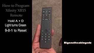 How to REprogram Xfinity Remote to cable boxTHE RESET2 [upl. by Annaegroeg]