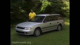 Motorweek 1995 Subaru Legacy Wagon Road Test [upl. by Raddatz]