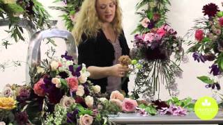 Inspired Floral Design with Beth OReilly Marsala Spring Wedding [upl. by Jasmine685]